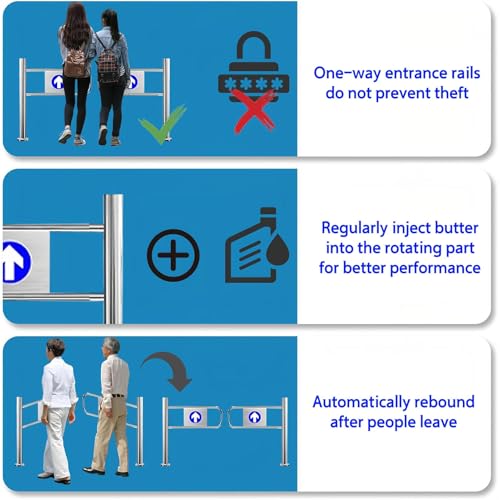 Portail unidirectionnel autobloquant securite entrepot et gestion trafic marche - 6
