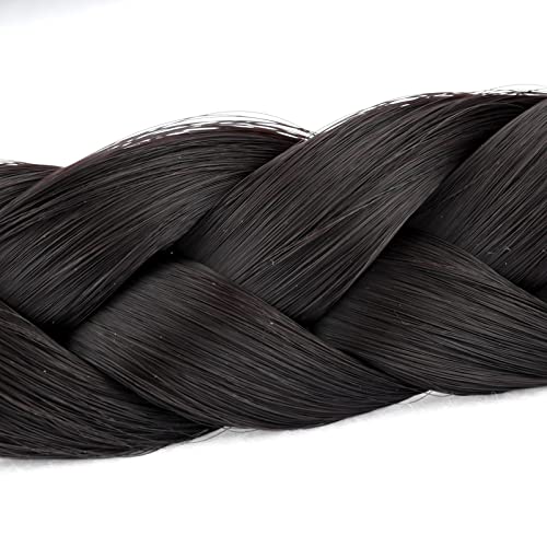 Gledola 2 Strands Fishtail Plaited Braids Headband Braided Synthetic Hair Elastic Stretch, Hair Accessory for Bride Women - Image 2
