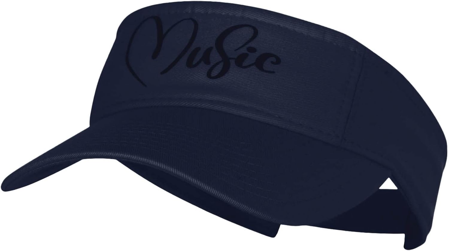 Music Script Heat Transfer Pro Style Cotton Twill Washed Visor