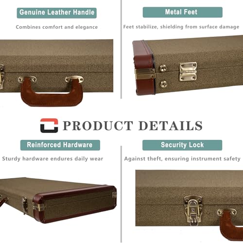 image for Crossrock Master Series Electric Guitar Case for Fender Stratocaster &