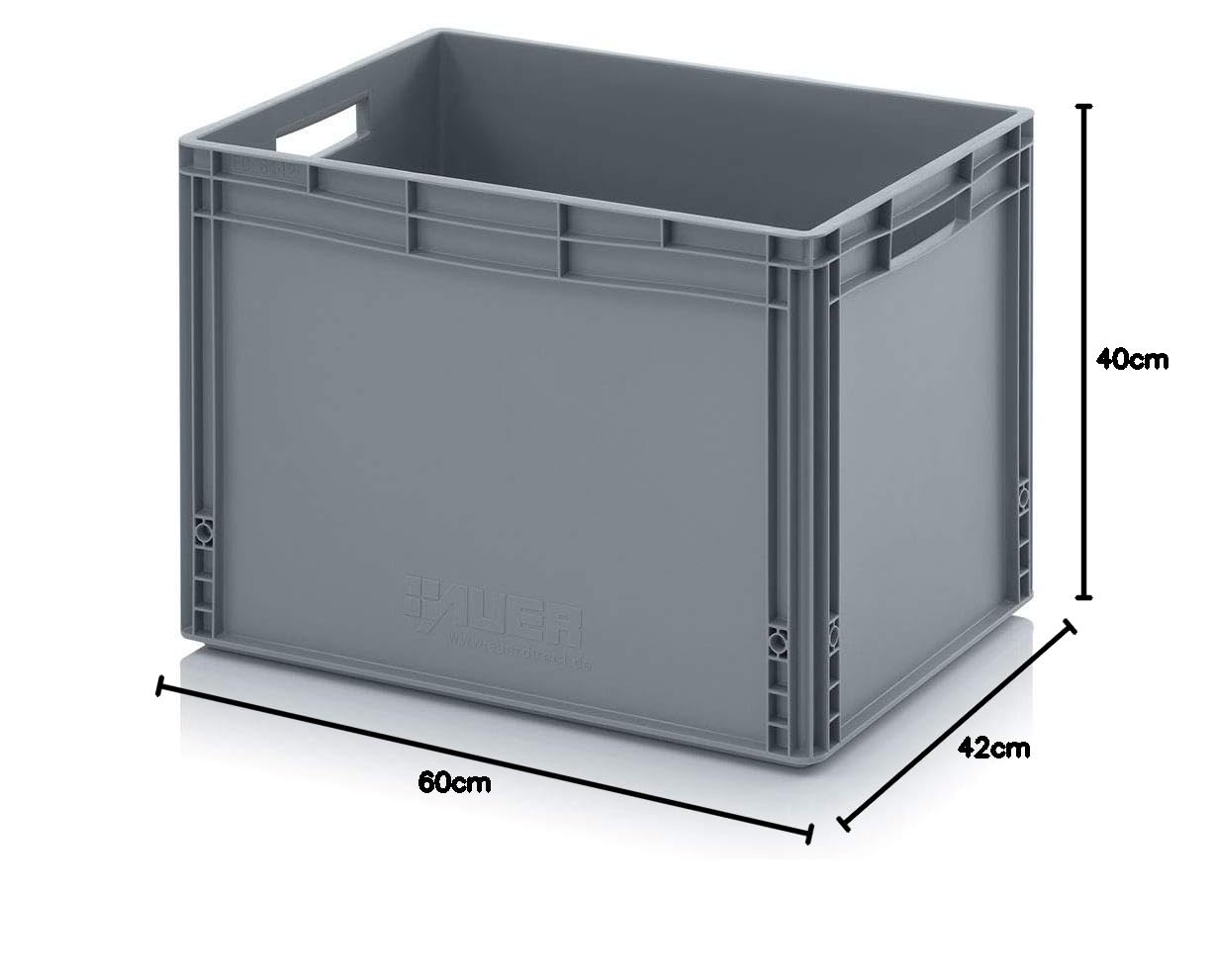 Auer Packaging Contenitore euro 60x40x42 cm 86 litri impilabile scatola di plastica
