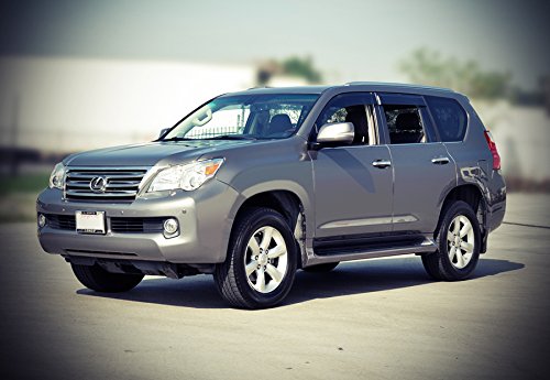 Wellvisors Window Visors Wind Deflectors Compatible With Lexus Gx460 2010-2023 Premium Series Rain Guards 3-847Lx015 #TOP6