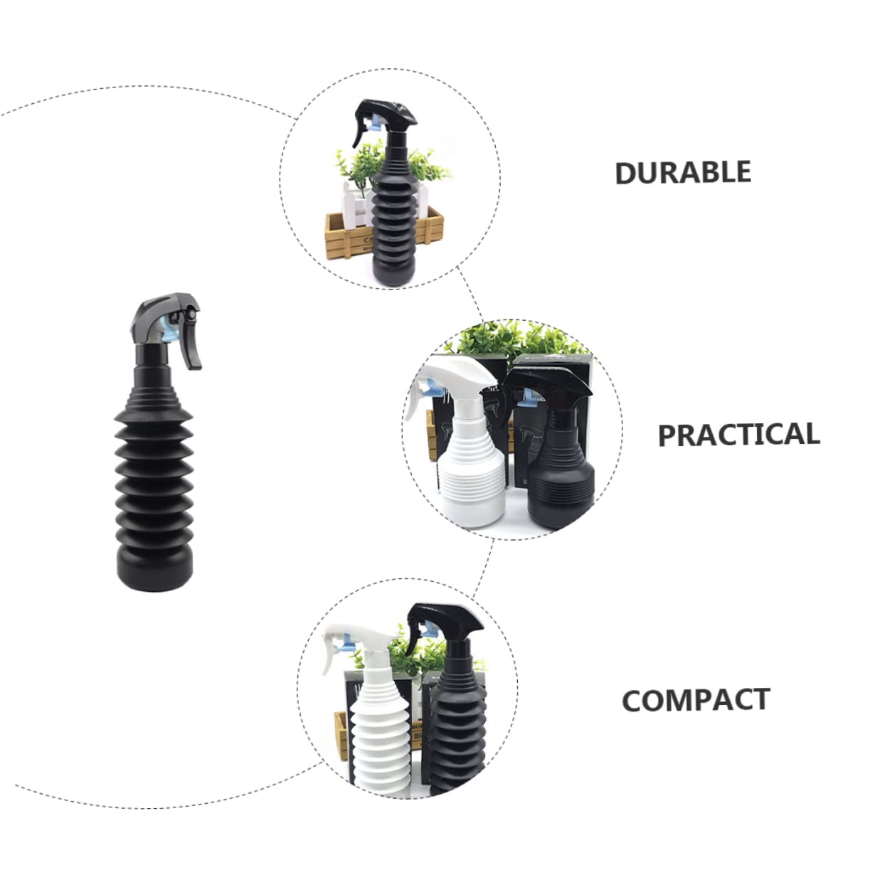 Didiseaon 3pezzi Spray Bottlper Nebulizzatore Portatile Per e Casa Design e Versatilper Acconciature e Pulizie