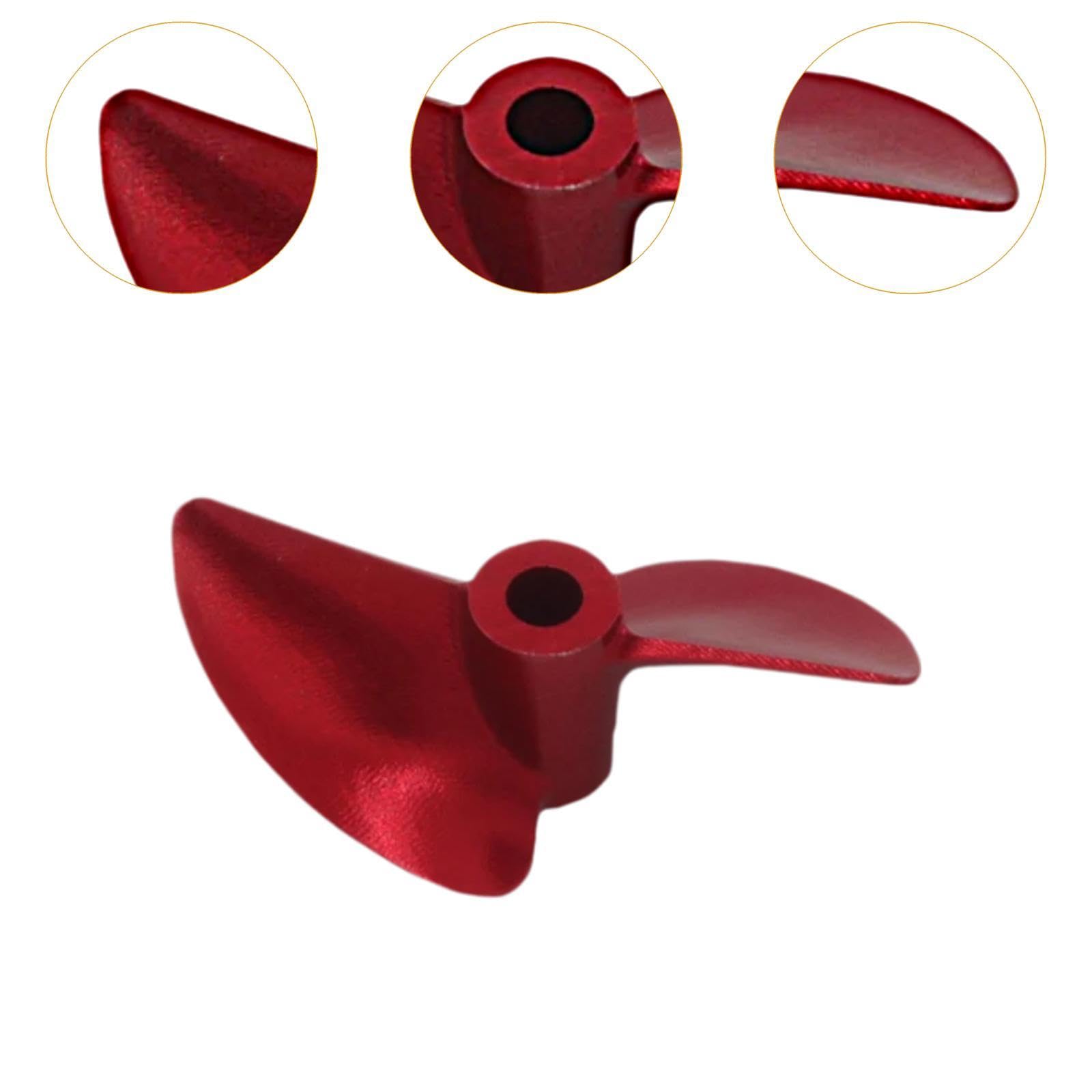 RC Barco Actualización Accesorios para Modificación de Velocidad Partes de Dirección Rudder Propulsión de Chorro Aluminio Sólido Adecuado para Mejorar, Hélice CNC, 40mm