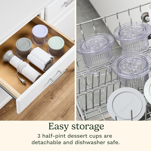 Image of Cuisinart Ice Cream Maker - Cuisinart FastFreeze 250th Celebration Edition Ice Cream Maker, 5-in-1 Ice Cream, Milkshakes, Slushies, Sorbets and Mix-Ins, Freeze Wand, Two 0.5-Pint Mixing Cups with Lids
