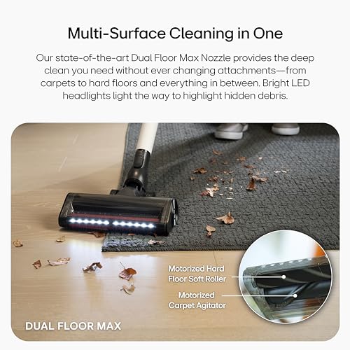 Image of LG CordZero A931 - Cordless Stick Vacuum Cleaner with Auto-Empty Base, 60 Minute Runtime, Rechargeable Battery, Dual Floor Max Nozzle, Lightweight, Powerful Cleaning for Carpet, Hardwood, Pet Hair