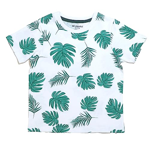 Image of Be Awara Kids Printed Half Sleeves T-shirt & Shorts Clothing Sets, 100% Cotton Soft Unisex Cord Set, Comfortable Wear for Kids With Cool Prints, Everyday Casual Wear for Boys & Girls