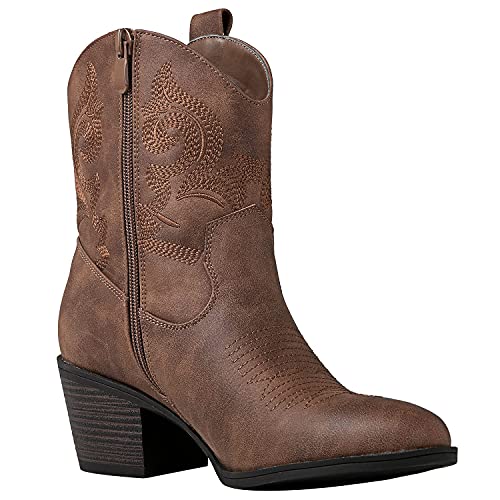 Image of GLOBALWIN Cowboy Boots For Women Short Ankle Boots