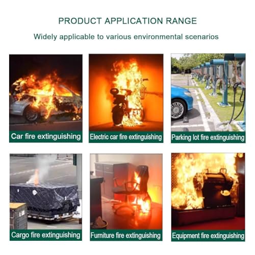 Manta contra incendios para emergencias, fibra de vidrio ignífuga, equipo de seguridad esencial para extinción de incendios en coches y vehículos, 4 x 6 m