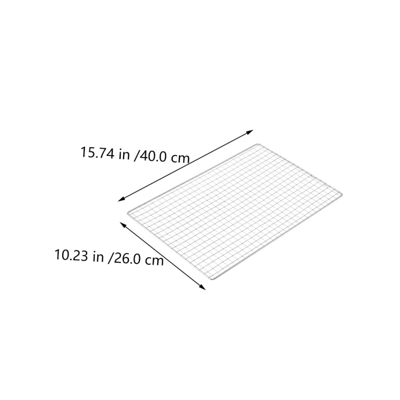 CIYODO 2Pcs Barbecue Wire Mesh Square Grill Mats for Outdoor Bbq Easy to Clean Even Heat Distribution for Grilling Shrimp Meat and Fish