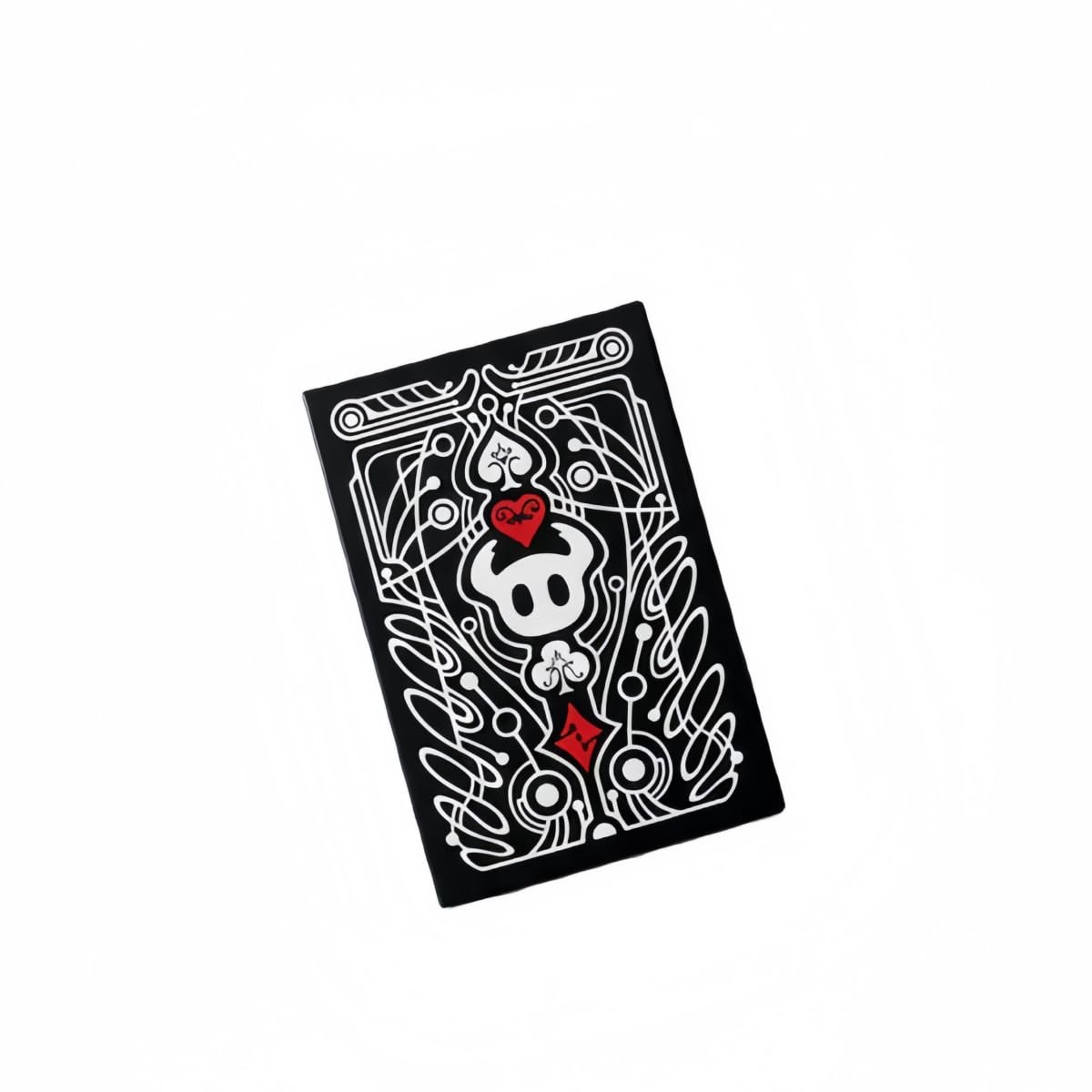 54pcs Hollow Knight Black and White Card Table Poker Card Game (BLACK)