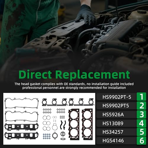 Image of Head Gasket Set, for Ford Ranger 3.0L 2002-2008 | for Mazda B3000 3.0L 2002-2008, # OE HS9902PT-5, HS9902PT5, HS5926A, HS13089, HS34257, HGS4146