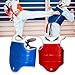 YWLUUOO Taekwondo Art Chest Protectors Adjustable Straps Comfortable Wear Unisex Guard Pu Texture Suitable for Sports Double Side Chest Guard
