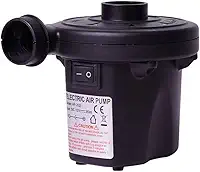 Bomba Inflador Elétrico Bask para inflar e desinflar colchões, boias, piscinas, balões de festas e brinquedos infláveis. Bivolt (110V/220V) rápida e eficiente ideal para viagens e acampamentos