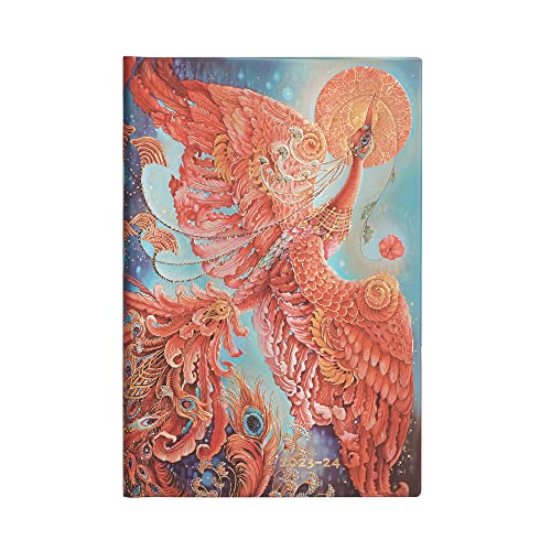 Paperblanks 18 Month Diaries 2023-2024 Firebird, Red - Image 2