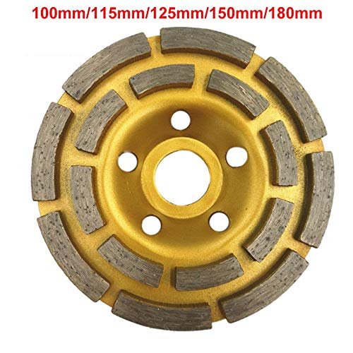 Disco Desbaste Hormigon,Disco Diamante 100/115/125/150 / 180mm segmento de diamante Muela Copa disco amoladora hormigón Granito Piedra Cut(150mm)