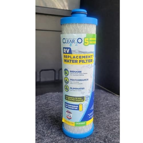 Clear2O® Rv Replacement Water Filter - Ckw1001 – 5 Micron Fits Rcs/Fr1 Housing - Made In The Usa #TOP1