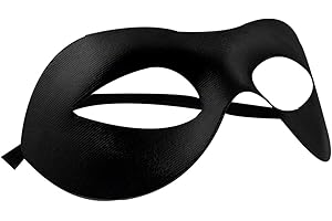 Venetian Masquerade Masks – Plain, Black Color, Perfect Fit
