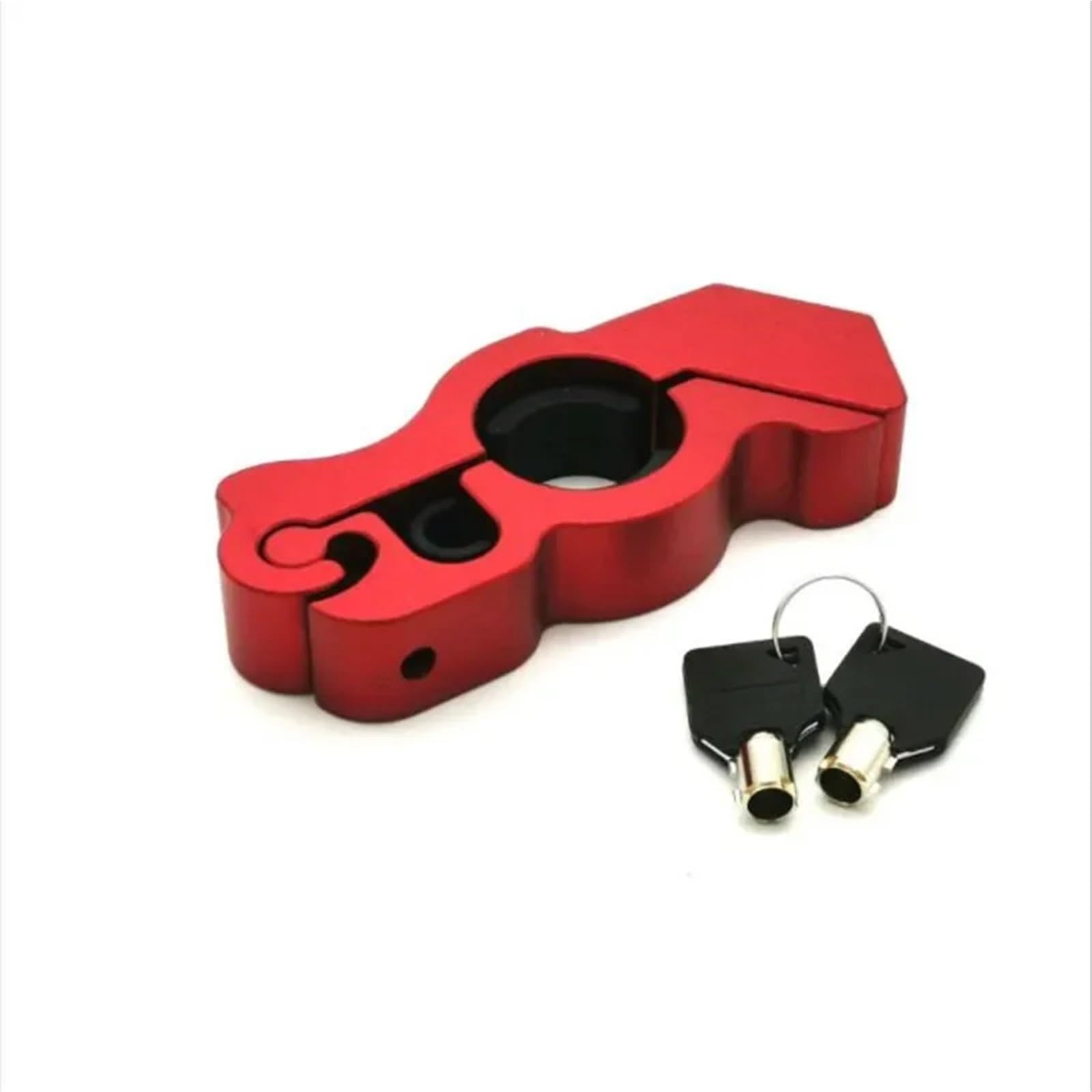 Motorcycle Handlebar Lock Motorcycle Handlebar Lock Brake Handle Solid Imitating Steal Theft Motorbike Lock Security(Beige Driver Left)