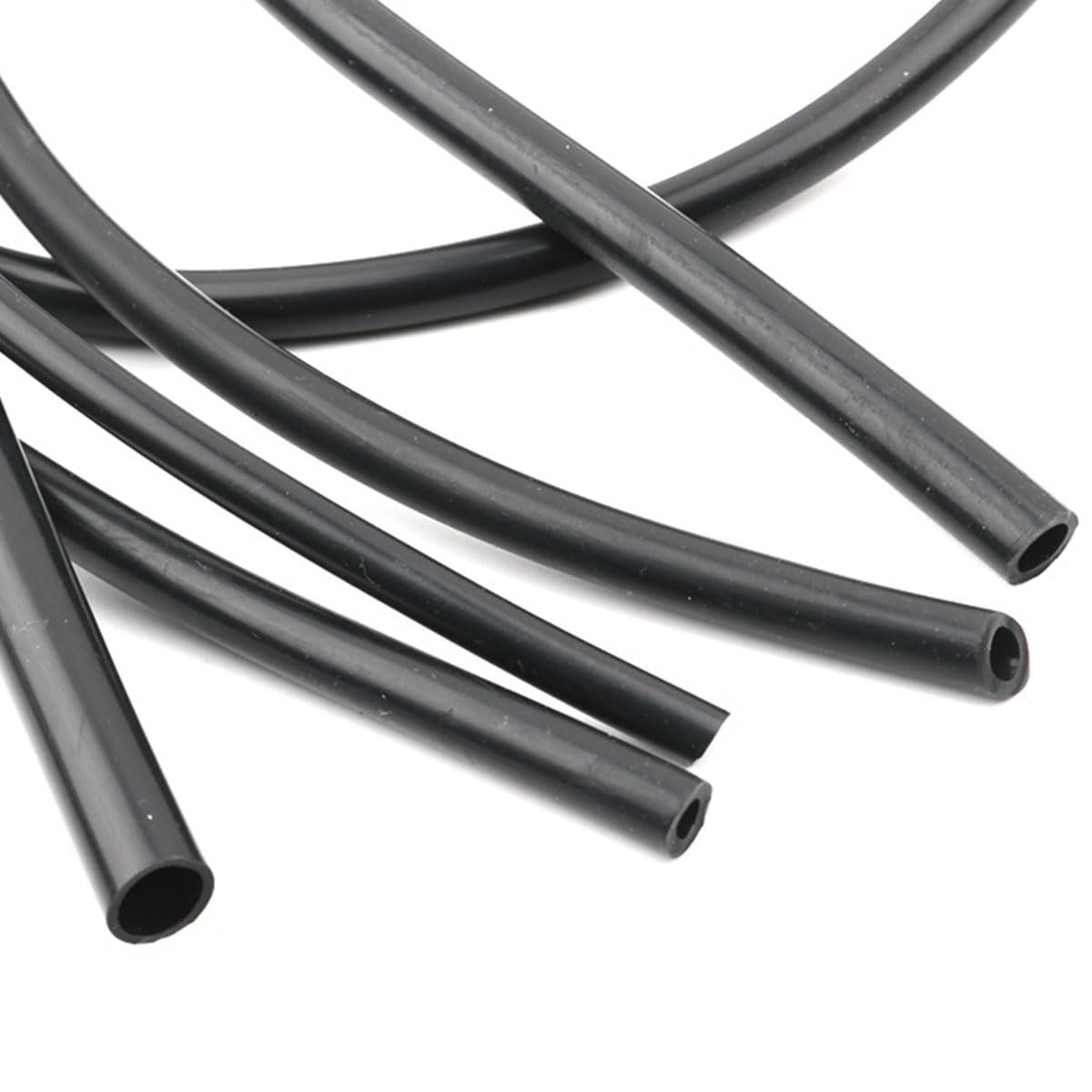 1M Black Silicone Tube, 3~38mm Flexible Rubber Hose Thickened Heat Resistant Air Pump Line(ID 20 x OD 26mm)