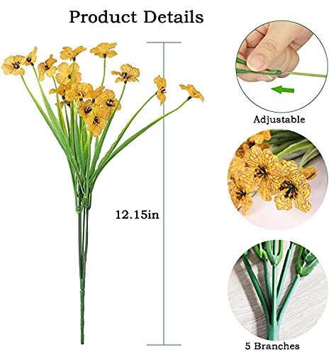 SMALUCK Artificial Violet Flowers Outdoor - Image 2