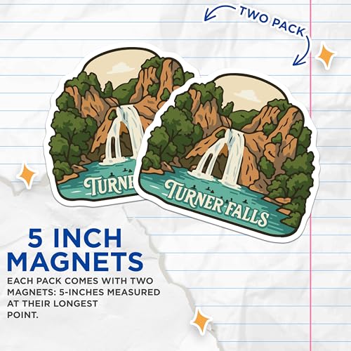 2 imanes decorativos Turner Falls 5 pulgadas pack miniatura 3