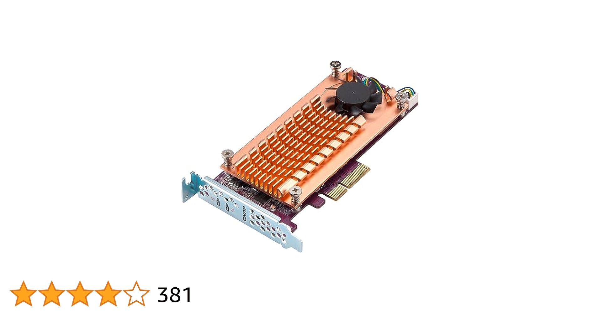 QNAP M.2 SSD&10GbE拡張カード 512GB SSDx2搭載済 QM2-2P-344A | PCIe 3.0拡張カードで、2台のM.2 NVMe SSDをNASに