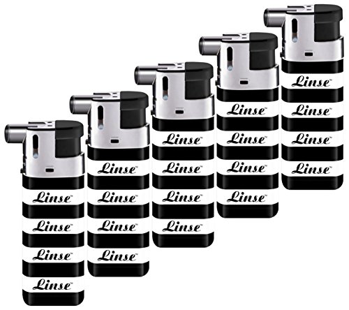 5 Pack of Linse Dual Mode Pipe & Cigar Lighters 1350K