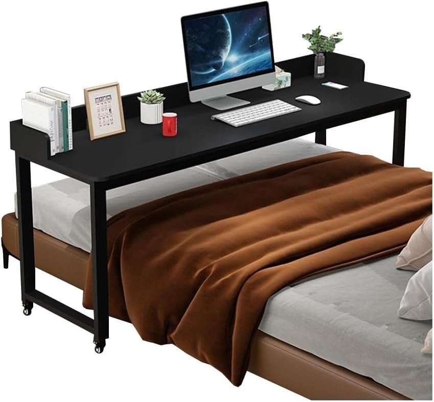Table de lit à roulettes pour ordinateur portable idéale pour le télétravail