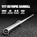 RitFit 7-foot Olympic Barbell Bar, General Purpose Weight Bar Suitable for Olympic Lifts and Power Lifts, 500LBS Capacity