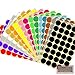 Febbya Pegatinas Redondas Colores,25mm Etiquetas Redondas 16 Hojas Ronda Dot Pegatinas para La Oficina, Escuela, Calendarios, Etiquetas Engomadas del Mapa 640