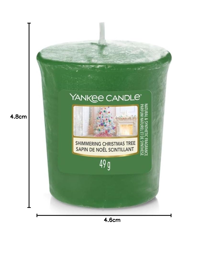 Yankee Candle Bougie votive Arbre de Noël scintillant