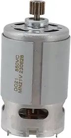Motor de serra elétrica 21V 14 dentes 18000 rpm, rolamentos duplos de esferas dianteiros e traseiros, acabamento requintado, estável e desempenho, para furadeiras elétricas de lítio, serras elétricas