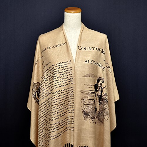 The Count of Monte Cristo by Alexandre Dumas Scarf Wrap Shawl, book scarf2