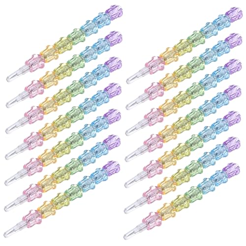 HOLIDYOYO 20個積み重ね可能猫の手筆 用お絵かき学習筆 替え芯付き削らない学校文具 クラスルームトイとしても