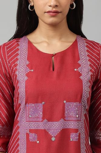 Image of W for Woman Women's Viscose Regular Fit Casual Kurta