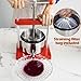 EJWOX Manual Top-Handle Wine Press 0.53 Gal - Stainless Steel Fruit & Herb Press for Juice, Cider, Tincture