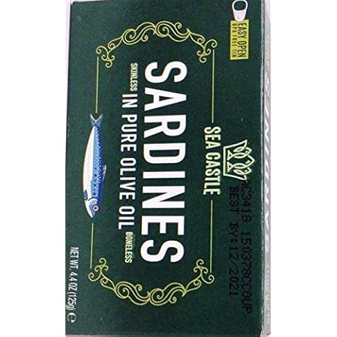 Sea Castle Skinless & Boneless Sardine in Olive Oil, 4.4 oz Cover