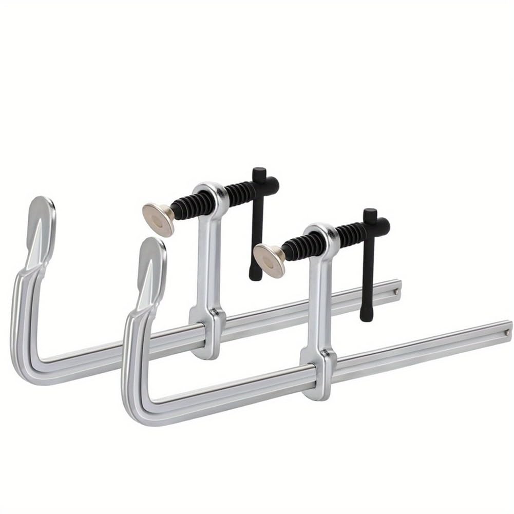 Littimoon Light-Duty F Clamps 160x60mm Drop Steel Bar Clamps for Welding Wood Working Metal Working DIY Crafts