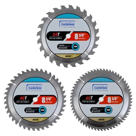 Luckyway 3-Pack Circular Saw Blades Cover