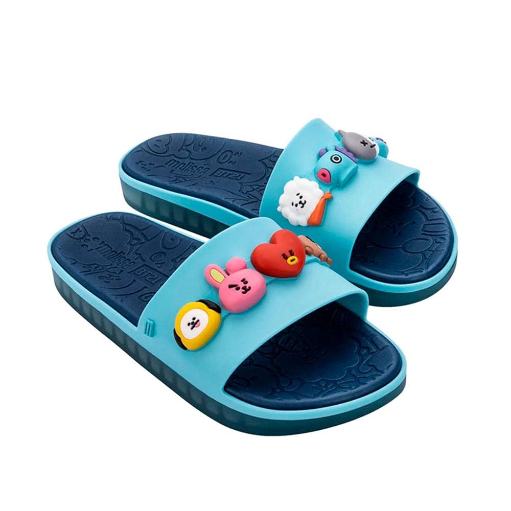 MELISSA BEACH SLIDE NEXT GEN + BT21, Flache Sandale,