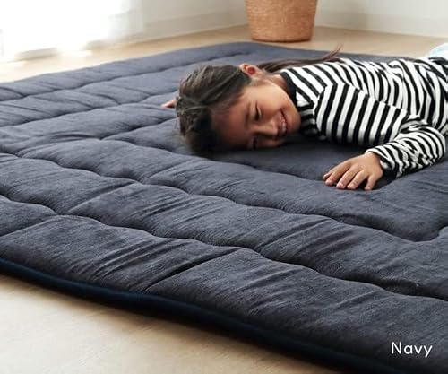 FutonTokyo Kotstsu Mattress Rug Under Kotatsu Table, shikibuton Made in Japan Warm Mattress (94.4\" x 74.8\", Modelno Green)