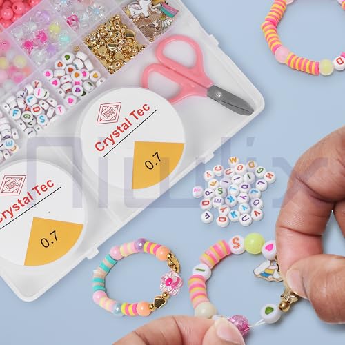 Image of Niwlix Bracelet Making Kit, Jewellery Making Kit for Kids DIY Bead Set Making, Toys for Girls Age 6-12 Years Old Gifts for Girls