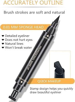 Winged Eyeliner Stamp - Eyeliner Stamp/Wingliner Eyeliner Pen Pencil/Black Liquid Eye liners for Women Long Lasting Smudge-proof