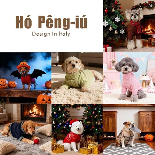 Image of Small /Medium Dog Sweater, Warm Dog Winter Coat w /Sleeves, Comfortable High Neck Premium Dog Clothes for Labrador-Best for Holidays, Daily Walks XL Pink