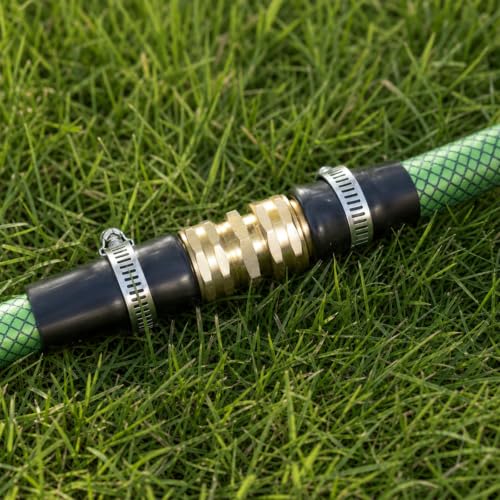 Image of SheeChung Male to Male Hose Adapter, 3 /4 inch GHT Male to 3 /4 inch NPT Male Garden Hose Connectors, Heavy Duty Brass Water Hose Fittings Coupler - 2 Pack
