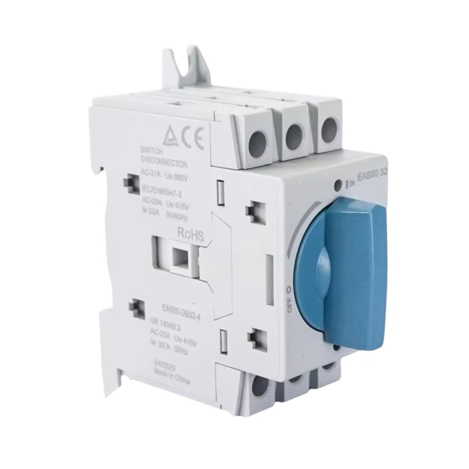 Interrupteur d'isolement CA EAS80 sectionneur de tableau triphasé 16A 800V - 5
