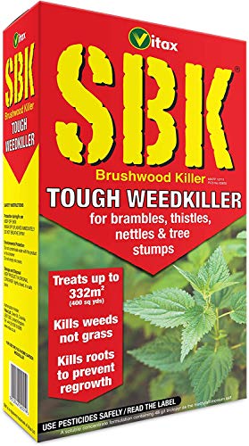 Vitax 3 x Packs SBK 250ml Tough Weed Killer Brushwood Tree Stump Bramble Nettle