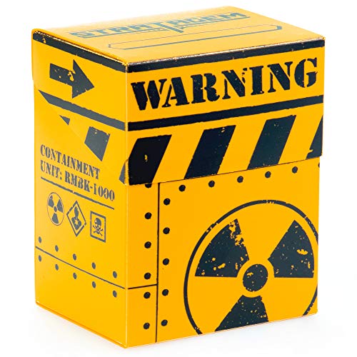 Stratagem The Big Box Card Deck Box with Divider, Core Breach - Oversized Deck Box for 60-Card Deck Plus More - Card Deck Boxes for Magic The Gathering, Pokemon, Yugioh! & Sleeved or Unsleeved Cards