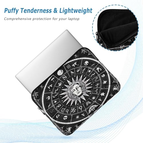 Funda para portátil 13-14 pulgadas con diseño de símbolos zodiacales miniatura 5